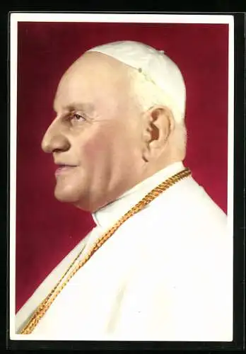 AK Porträt Papst Johannes XXIII., Königsteiner Baustein