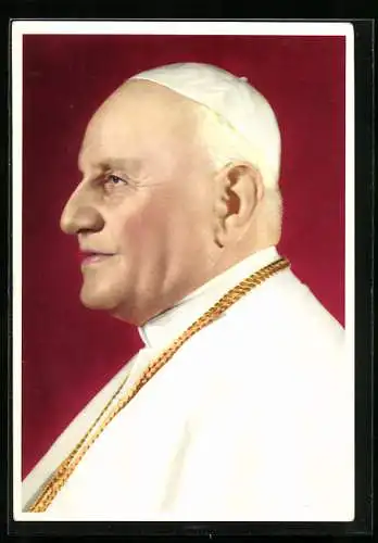 AK Porträt Papst Johannes XXIII., Königsteiner Baustein