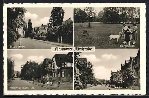 AK Hannover-Kirchrode, Tiergarten, Elisabethstrasse, Grosser Hillen