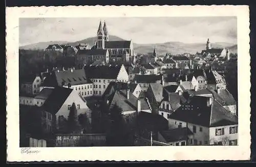 AK Cham, Teilansicht mit Kirche