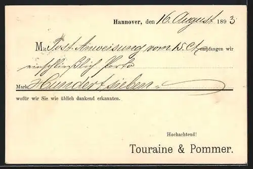 AK Hannover, Touraine & Pommer