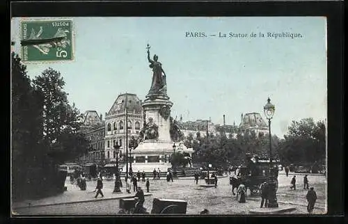 AK Paris, La Statue de la République