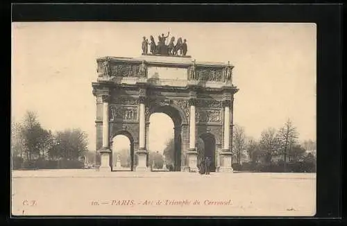 AK Paris, L`Arc de Triomphe du Carrousel, Triumphbogen