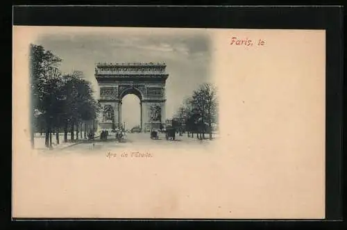 AK Paris, L`Arc de l`Etoile, Triumphbogen