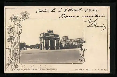 AK Paris, L`Arc de Triomphe du Carrousel, Triumphbogen