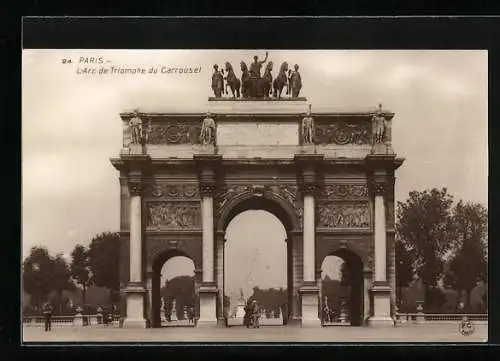 AK Paris, Arc de Triomphe du Carrousel