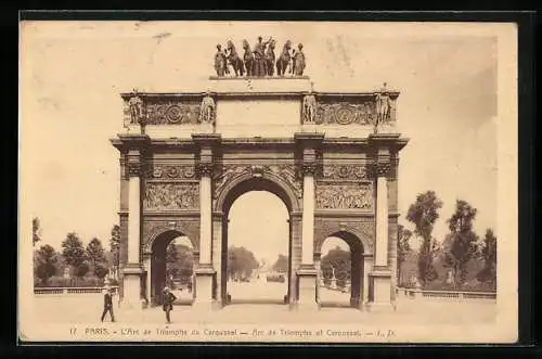 AK Paris, L`Arc de Triomphe du Carrousel