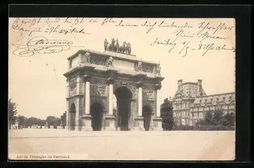 AK Paris, Arc de Triomphe du Carrousel