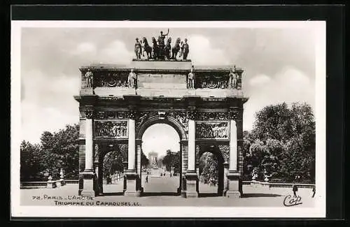 AK Paris, L`Arc de Triomphe du Carrousel