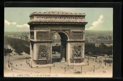 AK Paris, Arc de Triomphe