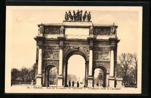 AK Paris, Arc de Triomphe du Carrousel