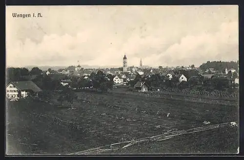 AK Wangen / Allgäu, Gesamtansicht aus der Vogelschau