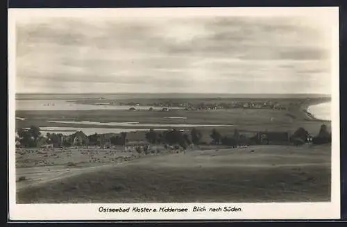 AK Kloster / Hiddensee, Blick nach Süden