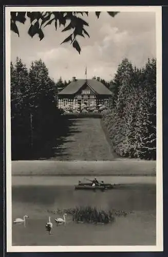 AK Falkenstein / Vogtland, Gasthaus Naturpark Irrgang, Bes. Karl Baldauf