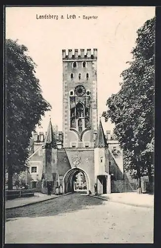 AK Landsberg / Lech, Blick zum Bayertor