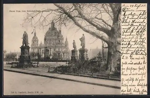 AK Berlin, Neuer Dom vom Schinkel-Platz gesehen