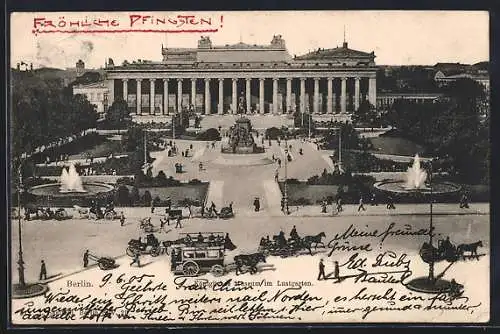 AK Berlin, Königliches Museum im Lustgarten, Kutschen