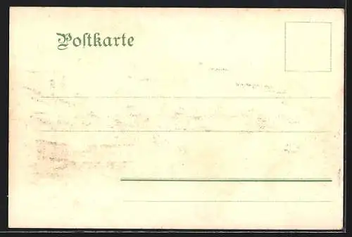 AK Mannheim, Hoftheater mit Denkmal
