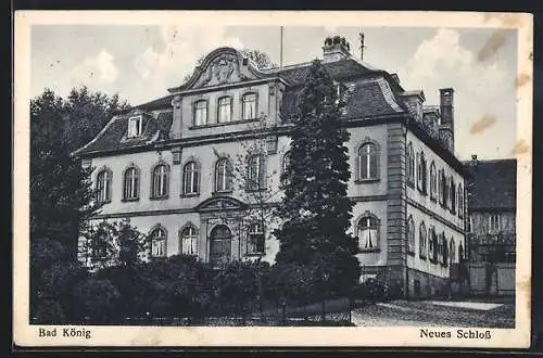 AK Bad König, Blick aufs Neue Schloss