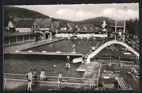 AK Sandbach im Odenwald, Aufnahme vom Schwimmbad