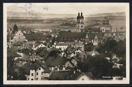 AK Kempten / Allgäu, Altstadt mit Kirche