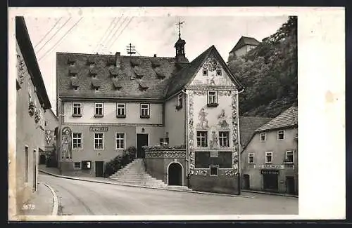 AK Ziegenrück / Thür., Das historische Rathaus