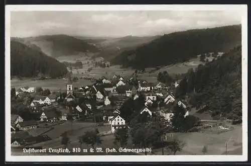 AK Lenzkirch /Schwarzwald, Ortsansicht aus der Vogelschau