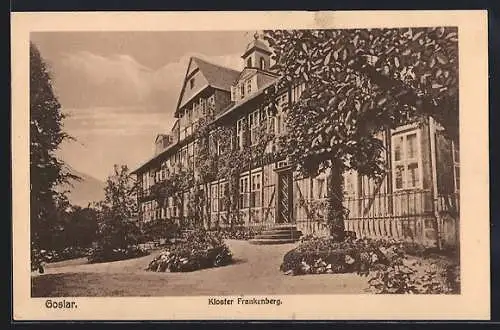 AK Goslar, Kloster Frankenberg mit Garten