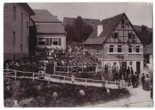 Fotografie unbekannter Fotograf, Ansicht Kirchheim u. Teck, Einweihung der Eichendorffschule 1910