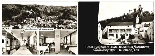 Klapp-AK Kipfenberg /Mfr., Hotel-Restaurant Hannemann mit Innenansichten