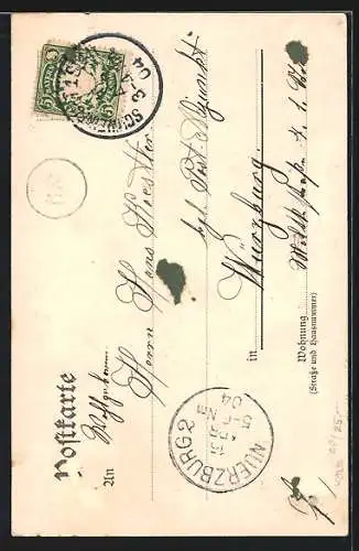 AK Schweinfurt a. Main, Peterstirn von der Bahnstrecke aus