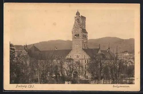 AK Freiburg i. B., Blick auf das Realgymnasium