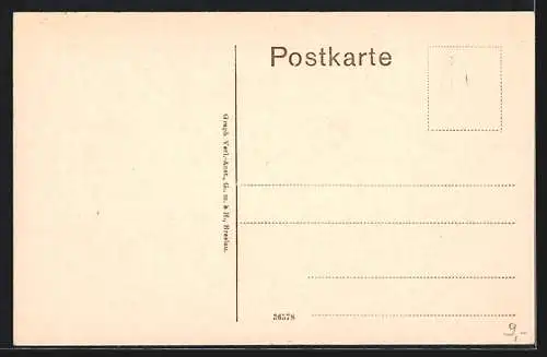 AK Erfurt, Pförtchen-Anlagen m. Villen a. d. Friedrich-Str.