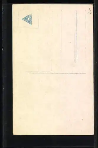 AK Matrose in Uniform mit seiner Frau im Arm, Kriegsschiff