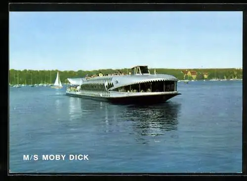 AK Das Binnenschiff MS Moby Dick auf dem Tegeler See in Berlin