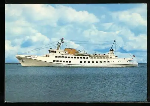 AK Passagierschiff Heimatland 1 auf der Ostsee