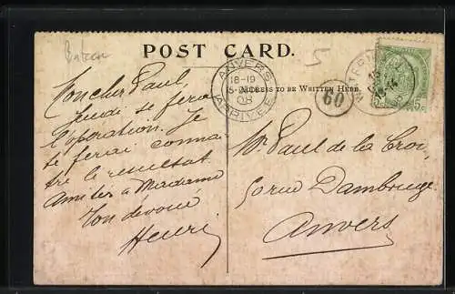 Künstler-AK Jamaica, Roaring River Falls, Passagierschiff RMS Port Royal, Imperial Direct West India Mail Service