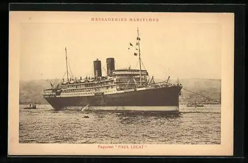 AK Passagierschiff Paquebot Paul Lecat, Messageries Maritimes