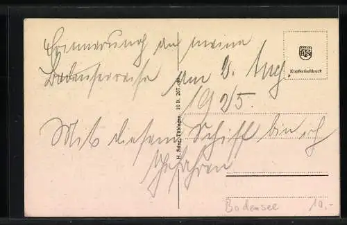 AK Bodenseedampfer Friedrichshafen in Fahrt