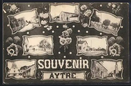 AK Aytré, Souvenir avec vues multiples du village