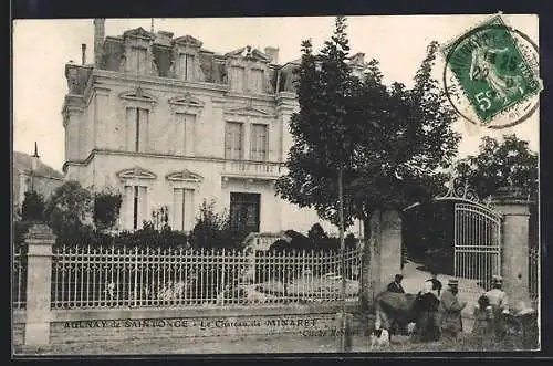 AK Aulnay-de-Saintonge, Le Château de Minaret et l`entrée principale