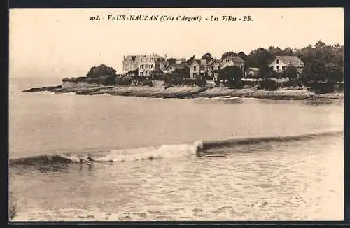 AK Vaux-Nauzan, Les Villas au bord de la mer