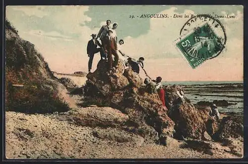 AK Angoulins, Dans les Rochers de la Demi-Lune