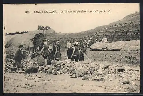 AK Châtelaillon, La Falaise des Boucholeurs entamée par la Mer