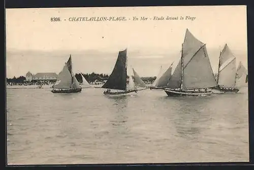 AK Châtelaillon-Plage, En Mer, Régate devant la Plage