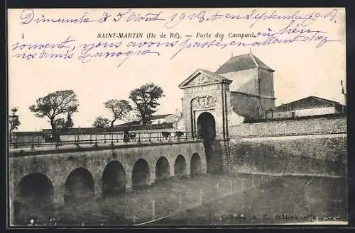 AK Saint-Martin, Porte des Campani am Eingang der Stadtmauer