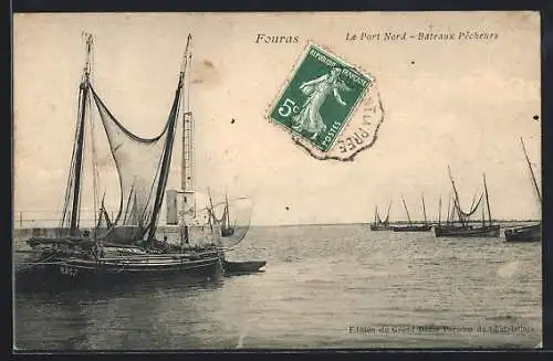 AK Fouras, Le Port Nord, Bateaux Pêcheurs