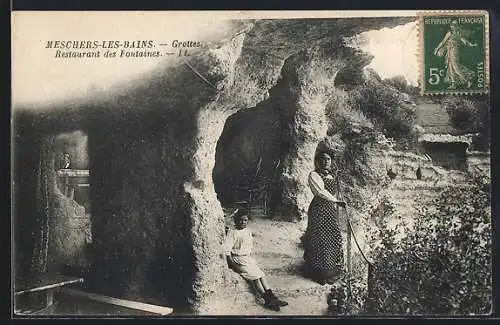 AK Meschers-les-Bains, Grottes, Restaurant des Fontaines