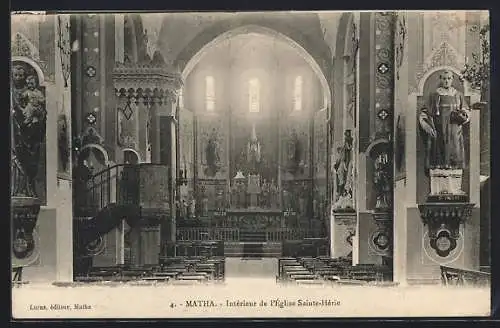 AK Matha, Intérieur de l`église Sainte-Hérie