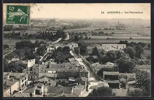 AK Marennes, Vue Panoramique